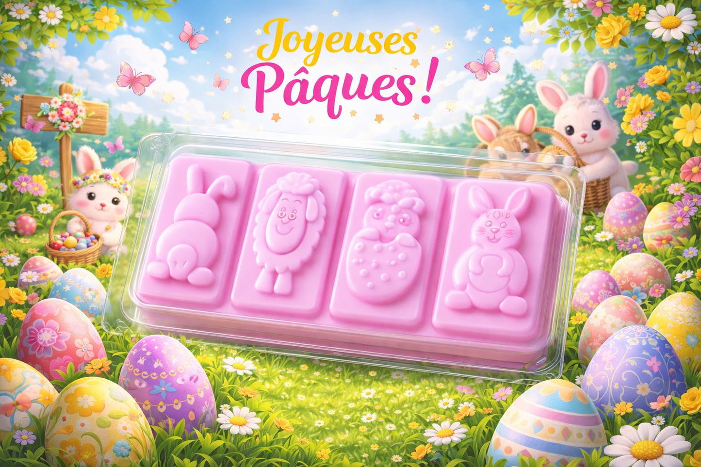 🌸 Emballage à clapet – Style Snap Bar