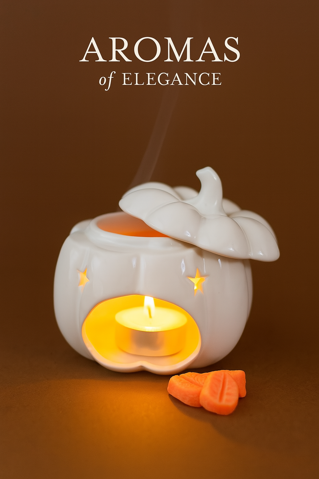 🎃 Brûleur Parfumé Citrouille – Élégance d’Automne & Magie d’Halloween 🍂 précommande fin le 10 septembre
